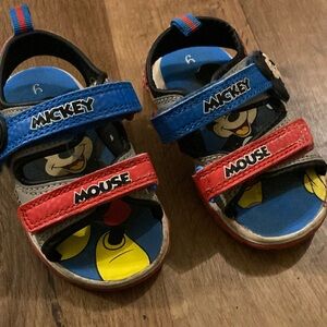Mickey Mouse Kids Sandals - Red and Blue
